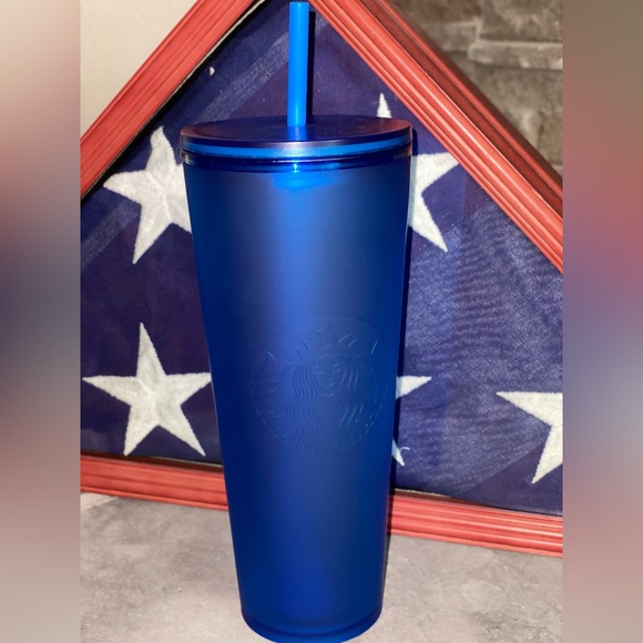 Starbucks Matte Blue Soft Touch Venti Tumbler 2023 Spring Release 🇺🇸 - Picture 12 of 14